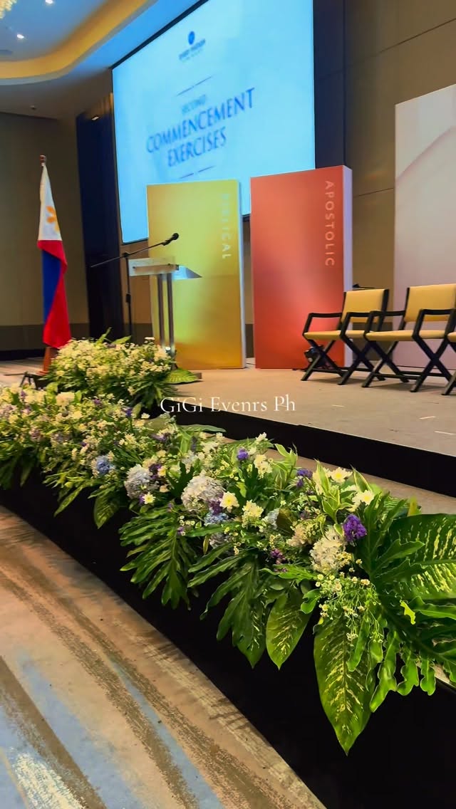 Corporate commencement exercises florals by GiGi Events Ph